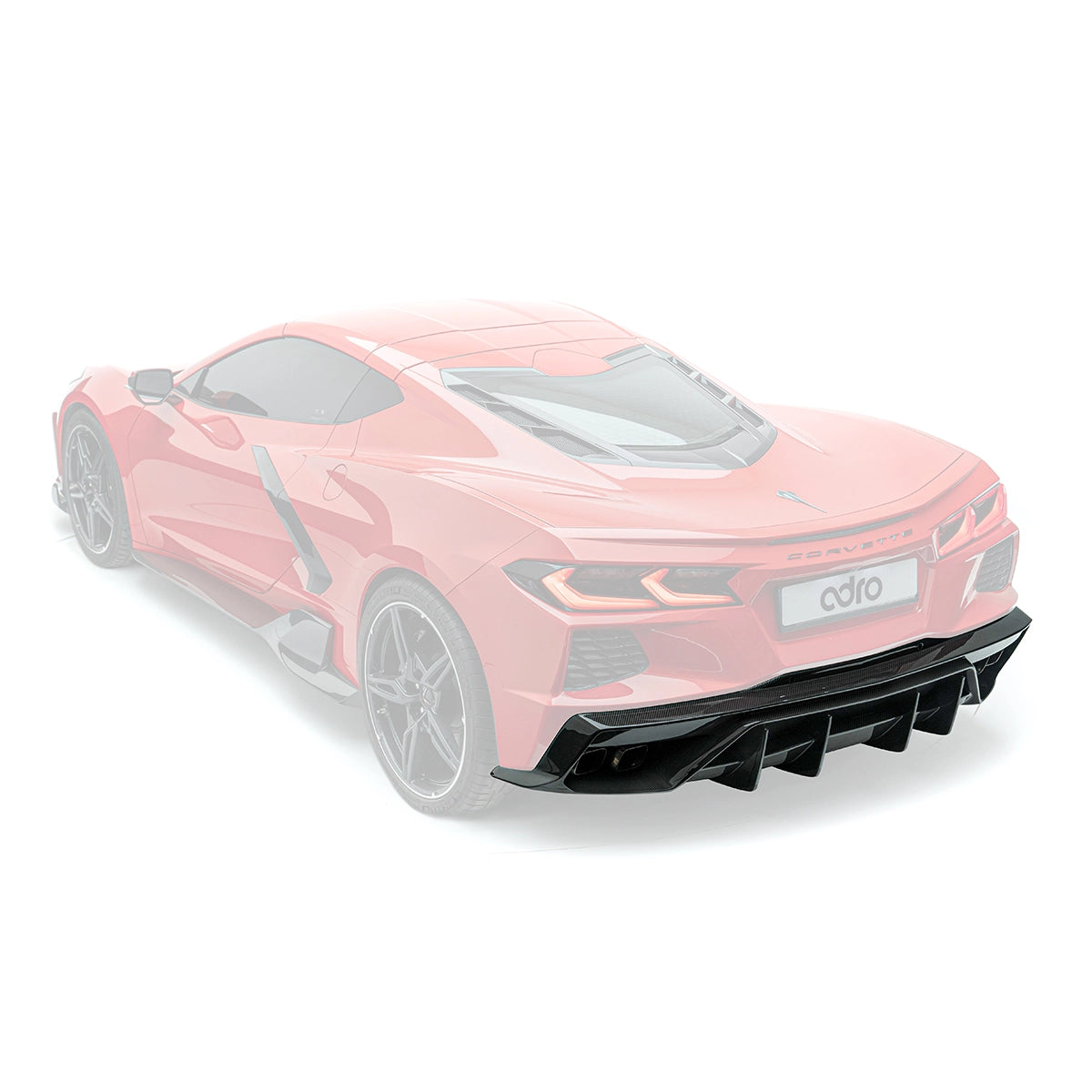 CHEVROLET CORVETTE C8 PREPREG REAR DIFFUSER