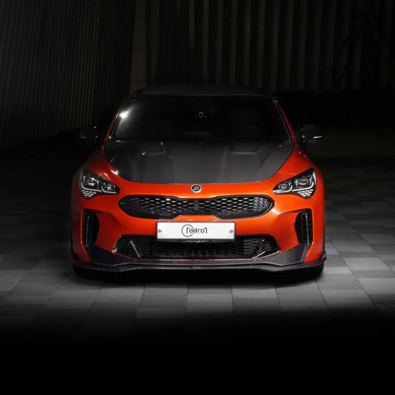 KIA STINGER CARBON FIBER UPPER + LOWER LIP SET V2