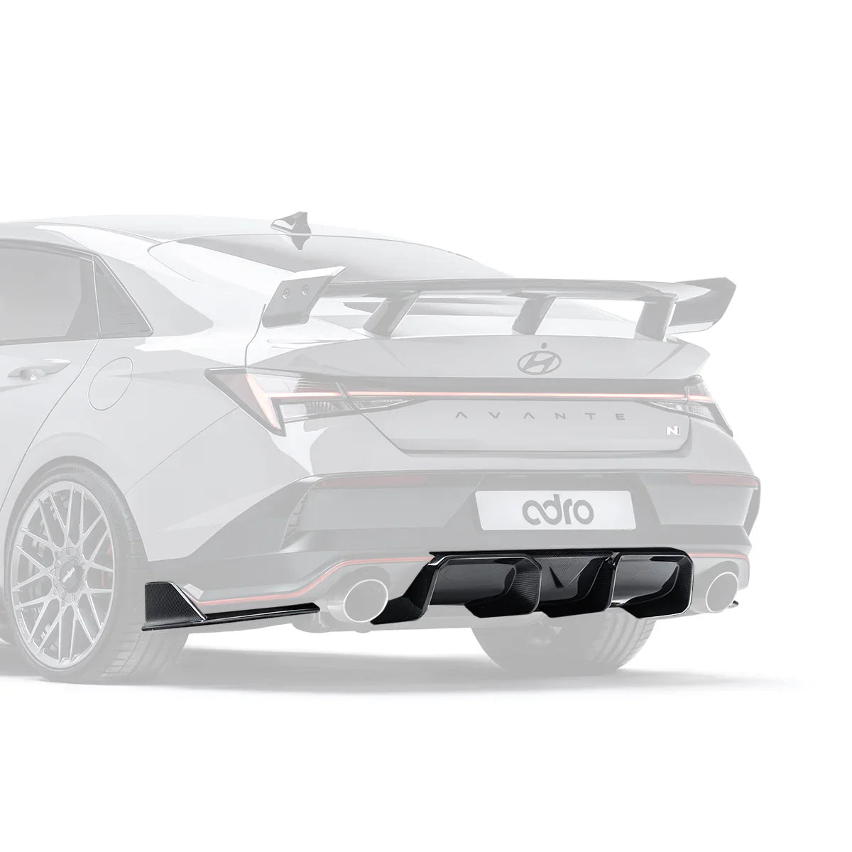 HYUNDAI ELANTRA N PE CARBON FIBER REAR DIFFUSER