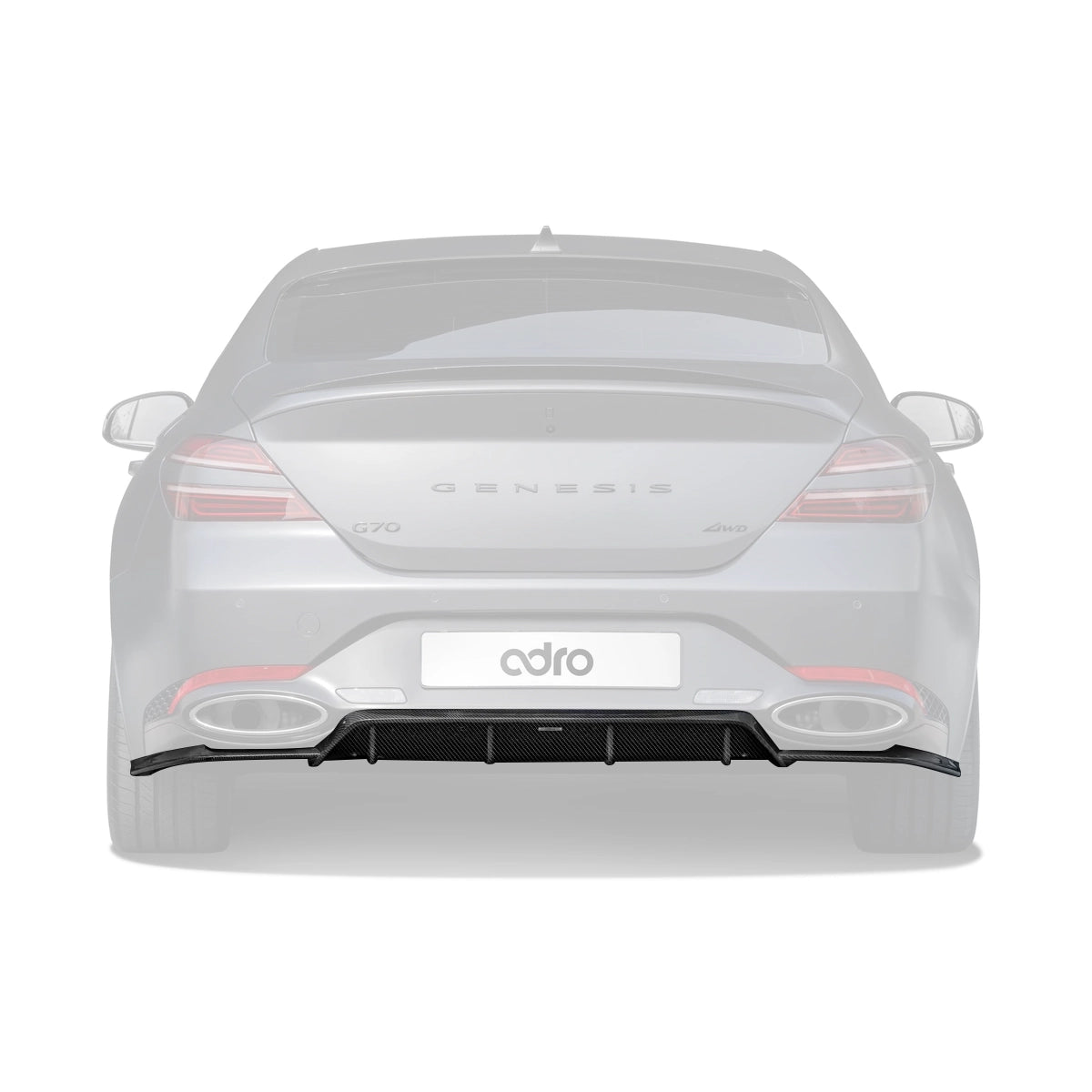 GENESIS G70 FL CARBON FIBER REAR DIFFUSER
