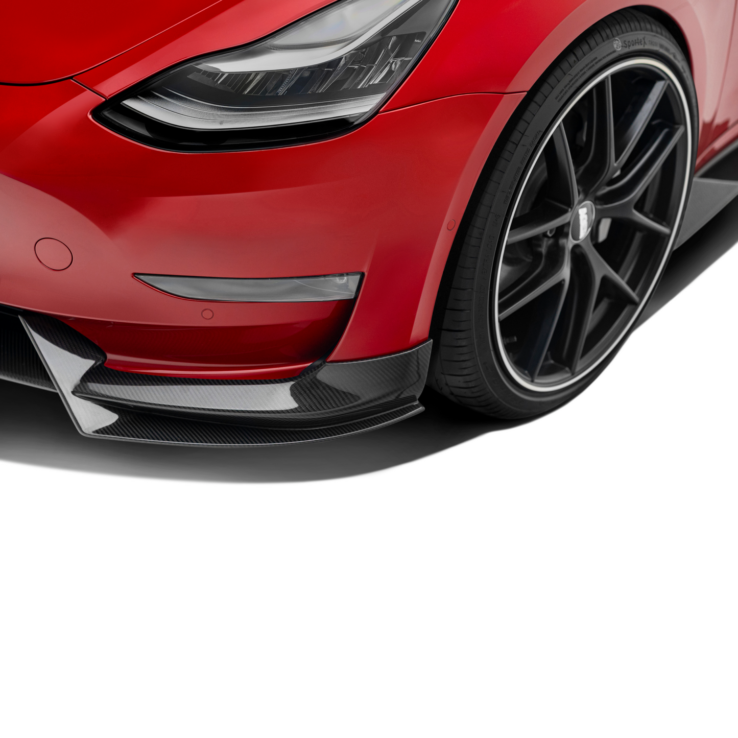TESLA MODEL 3 PREPREG CARBON FIBER FRONT LIP V1 ADRO US