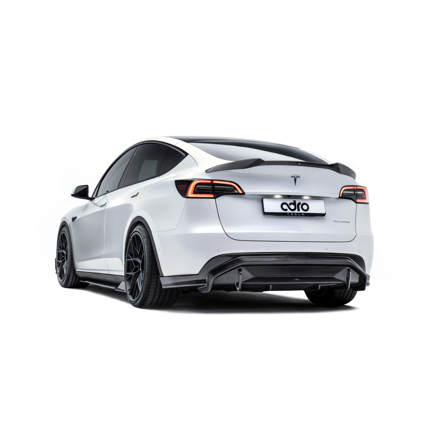 TESLA MODEL Y CARBON FIBER SIDE SKIRTS V2 ADRO US