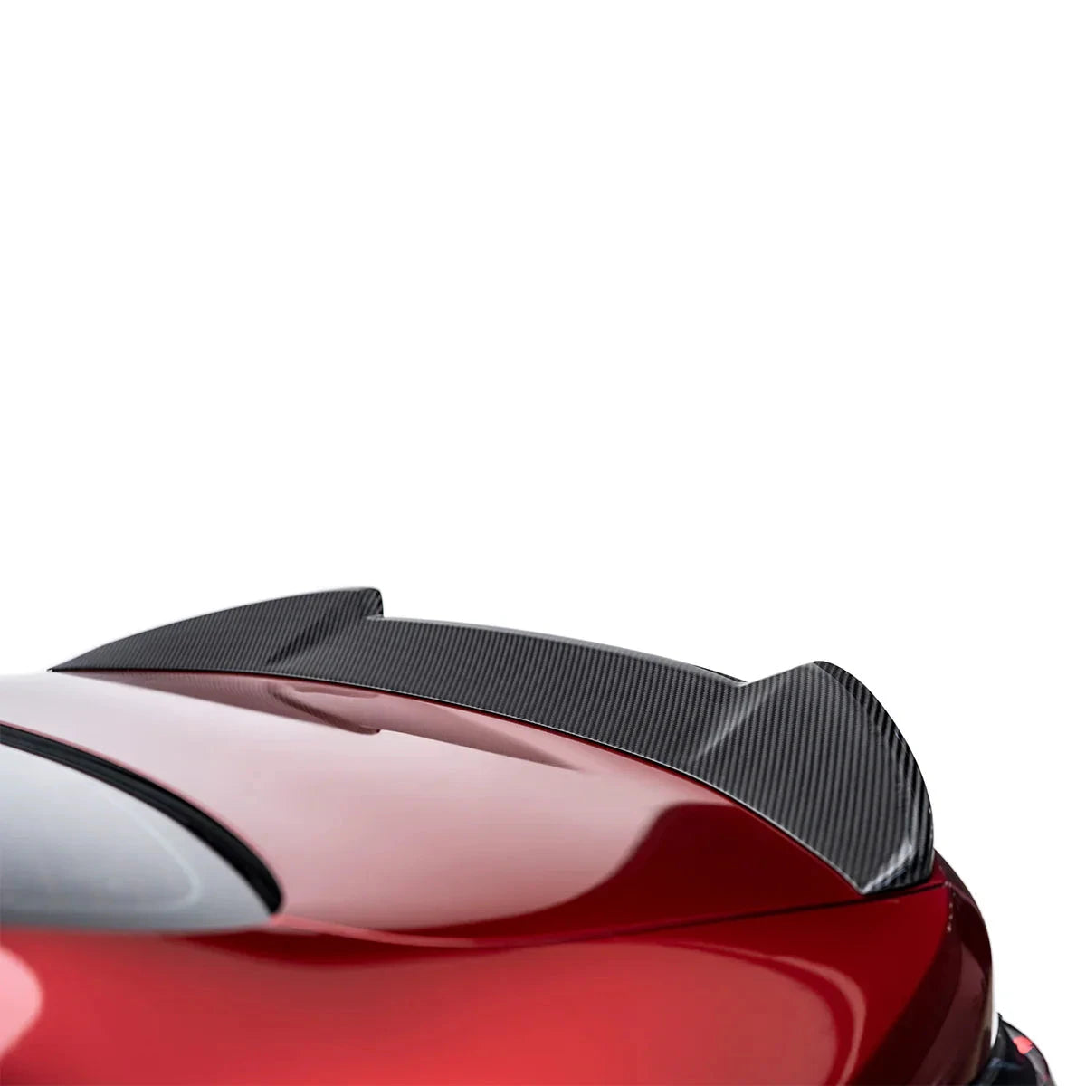 BMW G82 M4 and G22 M440i PREPREG spoiler by ADRO US, showcasing a sleek, aerodynamic car spoiler on a sporty vehicle.