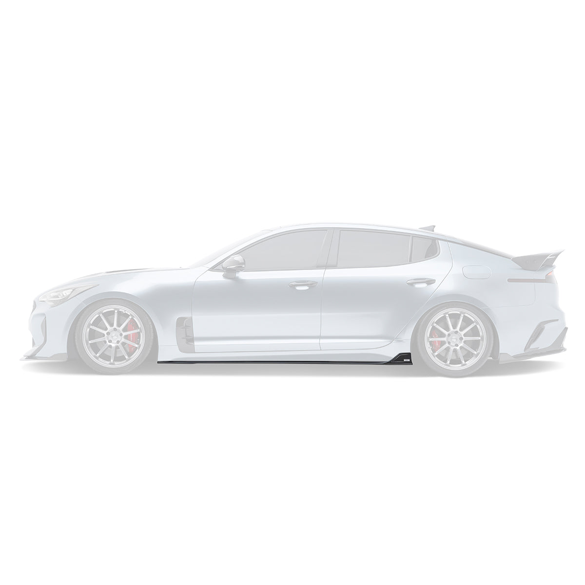 KIA STINGER CARBON FIBER SIDE SKIRTS V2