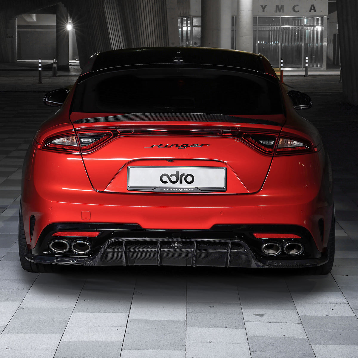 KIA STINGER CARBON FIBER REAR DIFFUSER V2