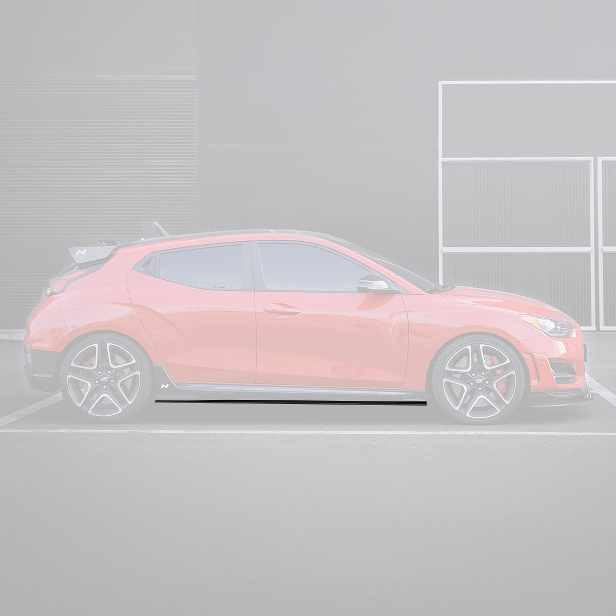 HYUNDAI VELOSTER N CARBON FIBER SIDE SKIRTS V1