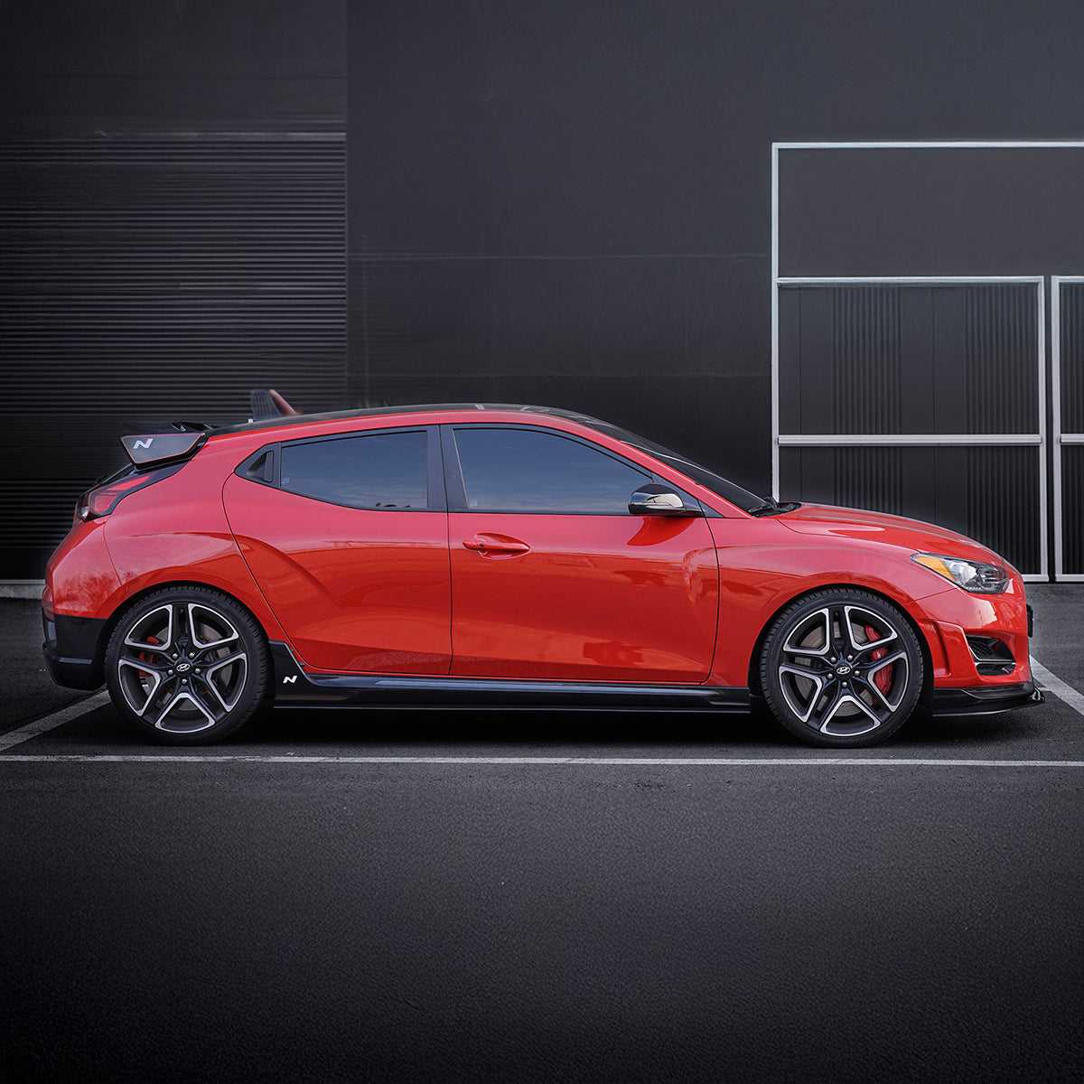 HYUNDAI VELOSTER N CARBON FIBER SIDE SKIRTS V1
