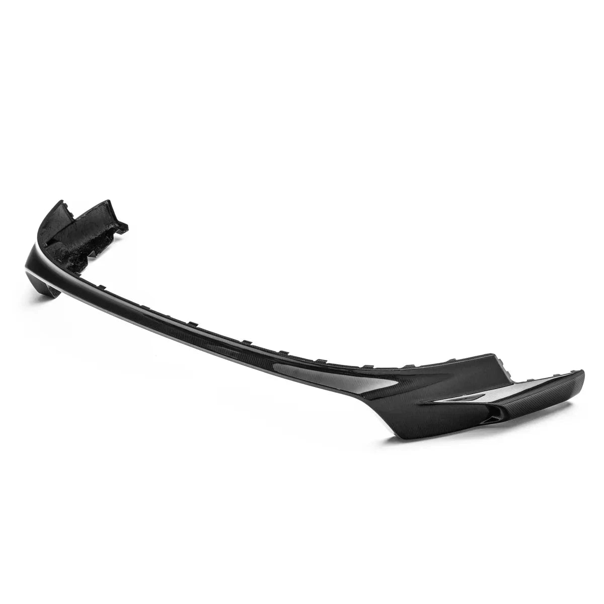 Black carbon-style rear apron panel with grille openings and mounting tabs