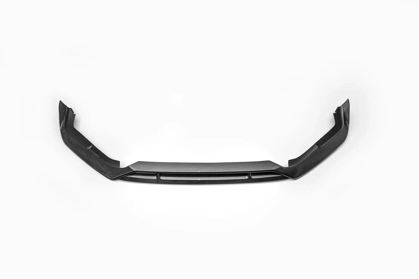 ADRO carbon fiber front lip for Honda FL5 Civic Type R, shown in a top-down view on a plain white background.