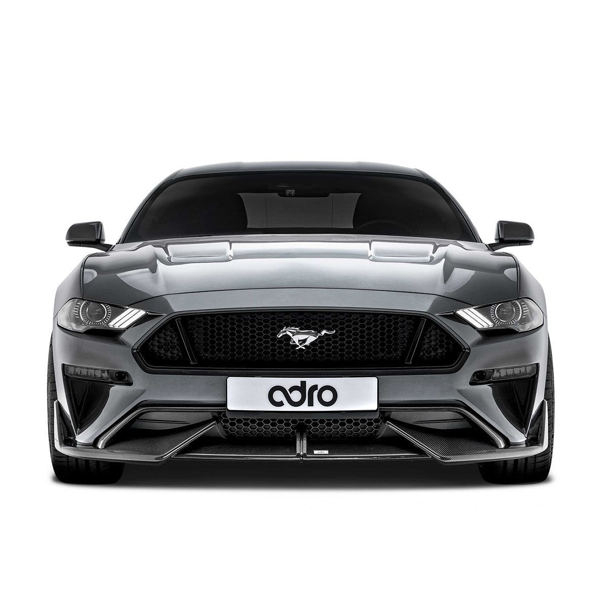 FORD MUSTANG CARBON FIBER UPPER + LOWER LIP SET