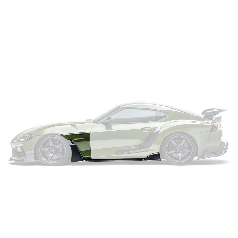 TOYOTA GR SUPRA CARBON FIBER SIDE SKIRTS V2