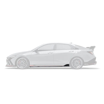 HYUNDAI ELANTRA N PE CARBON FIBER SIDE SKIRTS V2