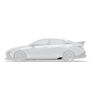 HYUNDAI ELANTRA N PE CARBON FIBER SIDE SKIRTS V2