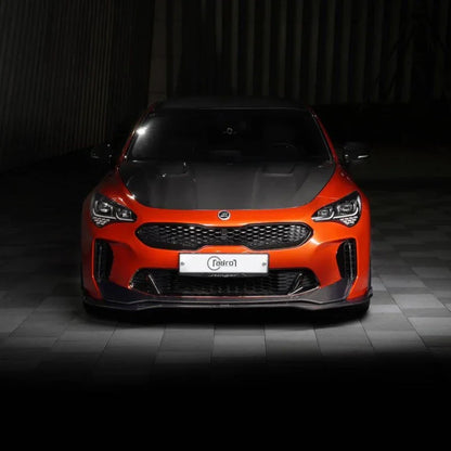 KIA STINGER CARBON FIBER UPPER + LOWER LIP SET V2