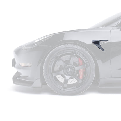 TESLA MODEL 3 CARBON FIBER SIDE CAMERA COVERS