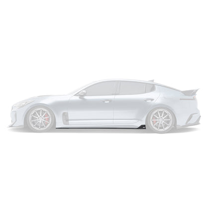 KIA STINGER CARBON FIBER SIDE SKIRTS V2