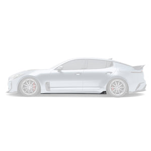 KIA STINGER CARBON FIBER SIDE SKIRTS V2