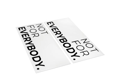 NOT FOR EVERYBODY DOOR DECAL ADRO US