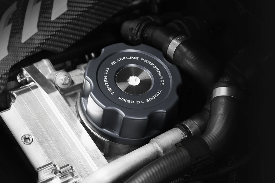 BMW F SERIES BLACKLINE PERFORMANCE OIL FILTER HOUSING CAP