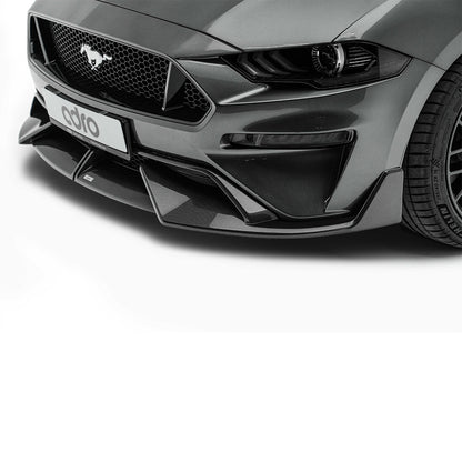 FORD MUSTANG CARBON FIBER UPPER + LOWER LIP SET