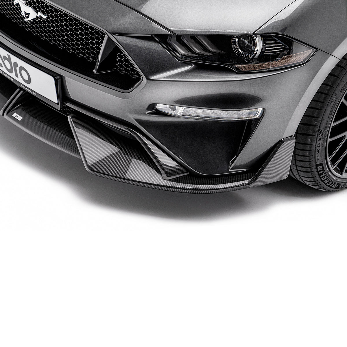 FORD MUSTANG CARBON FIBER UPPER + LOWER LIP SET