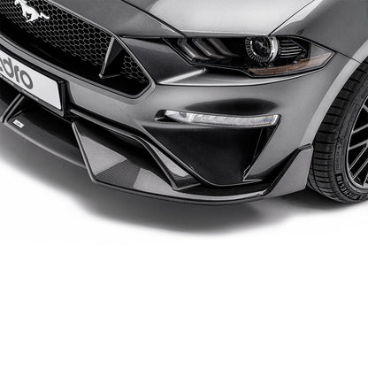 FORD MUSTANG CARBON FIBER UPPER + LOWER LIP SET