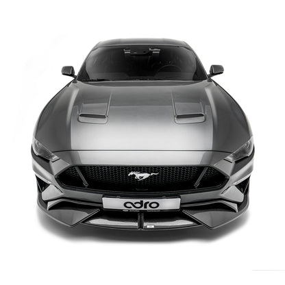 FORD MUSTANG CARBON FIBER UPPER + LOWER LIP SET