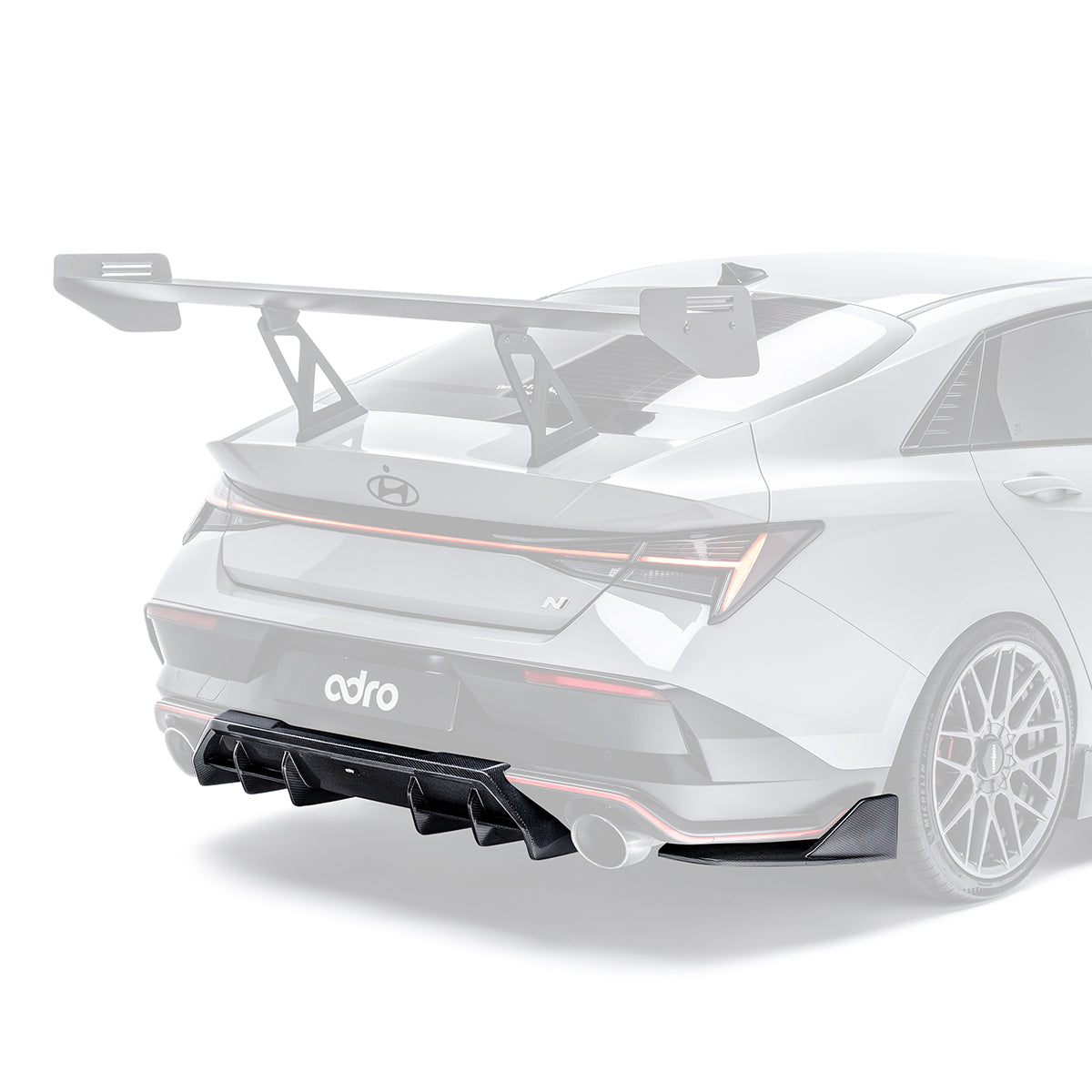 Final Diffuser HYUNDAI ELANTRA N PE FINAL EDITION CARBON FIBER REAR DIFFUSER – ADRO US