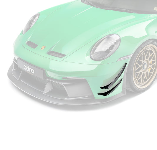 PORSCHE 992.1 GT3 PREPREG FRONT BUMPER CANARDS