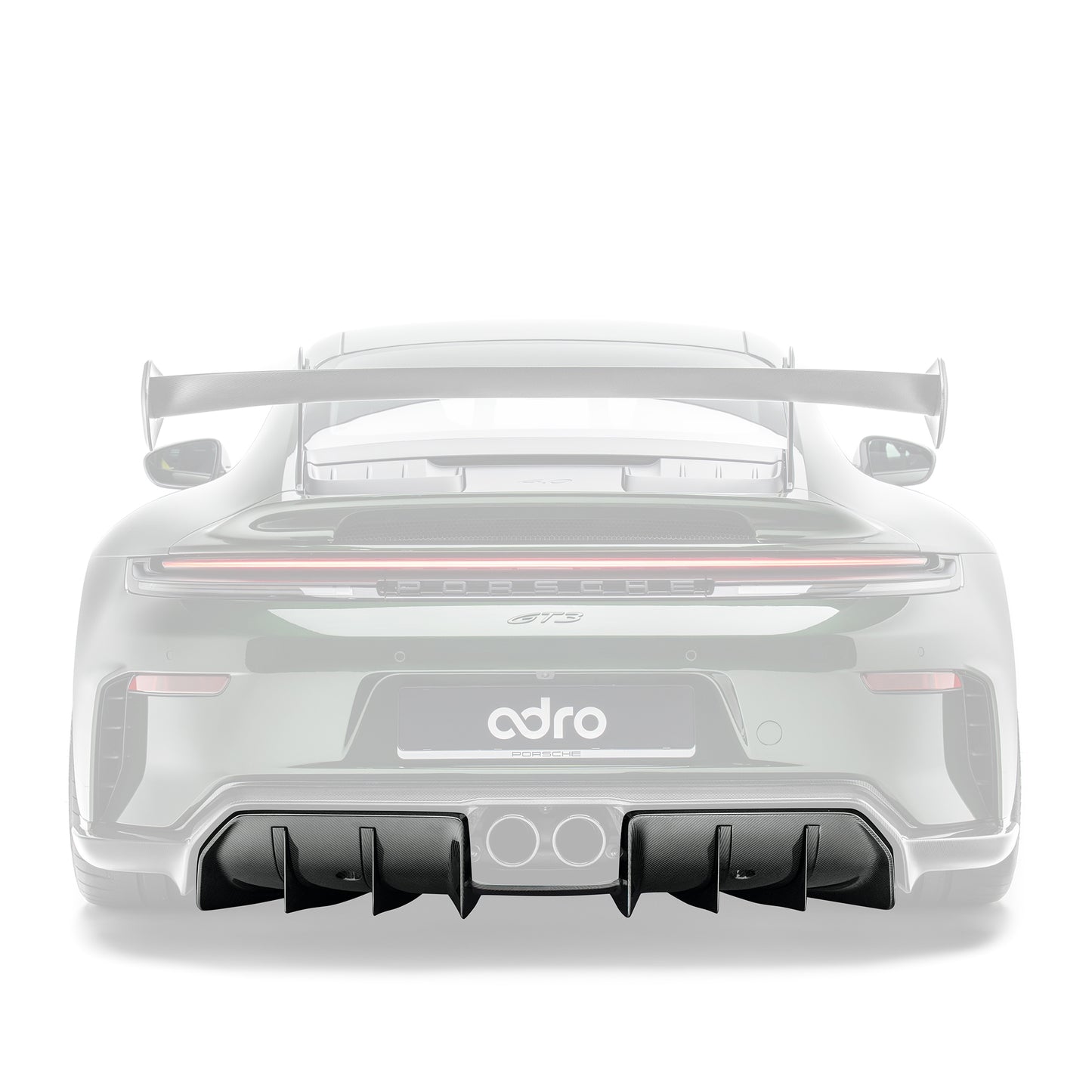 PORSCHE 992.2 GT3 PREPREG CARBON FIBER REAR DIFFUSER