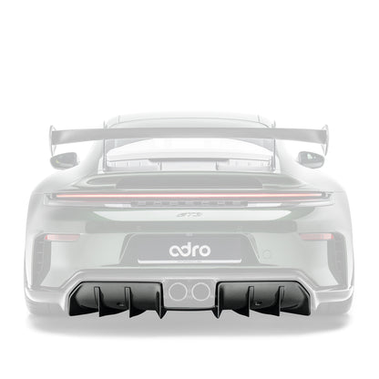 PORSCHE 992.2 GT3 PREPREG CARBON FIBER REAR DIFFUSER
