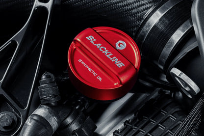 BMW 2017+ S63/S68 ENGINE BLACKLINE PERFORMANCE EDITION RED CAP SET (OIL CAP / COOLANT CAPS)
