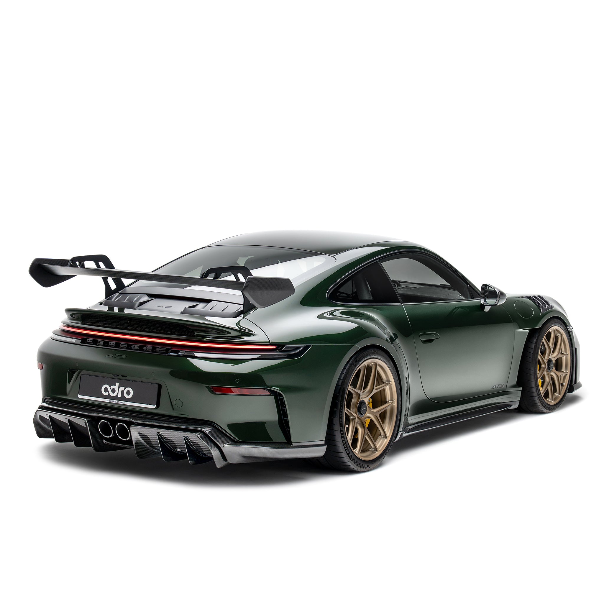 PORSCHE 992.2 GT3 PREPREG CARBON FIBER SIDE SKIRTS ADRO US
