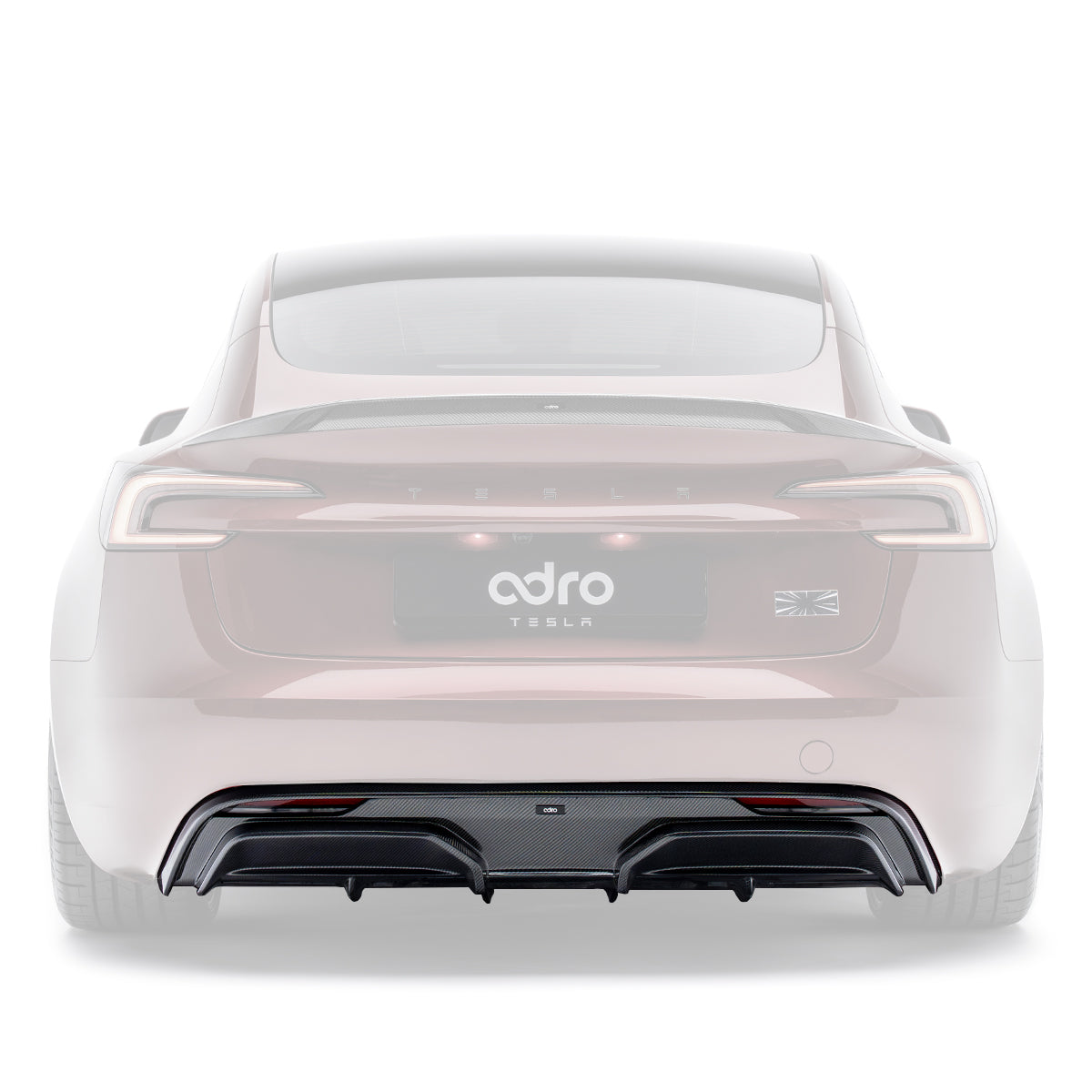 TESLA MODEL 3 HIGHLAND PERFORMANCE CARBON FIBER REAR DIFFUSER