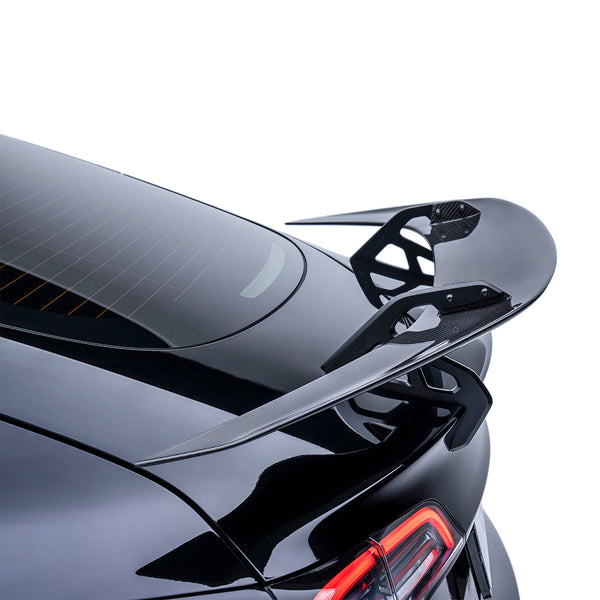 Tesla Model 3 AT-S Carbon Fiber Swan Neck Wing (ADROGIVING)