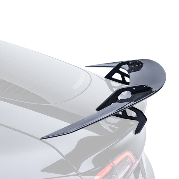 Tesla Model 3 AT-S Carbon Fiber Swan Neck Wing (ADROGIVING)