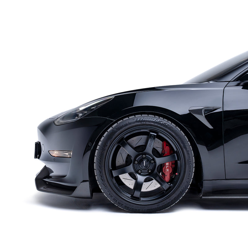 ADRO Aero Front Lip Spoiler - V2 (Carbon Fiber) for Tesla Model 3 2018-2020