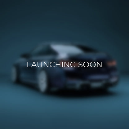 Sports coupe rear end, diffuser area partially obscured by overlay text